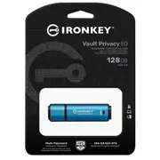 Pendrive Kingston Ironkey Vault Privacy 50, 128 Gb  Ikvp50/128Gb 0740617329131
