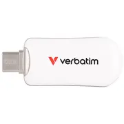 Usb-Stick 128Gb Verbatim 3.2 Typ C Plectra Flash Drive white  30229 0023942302292 85235110
