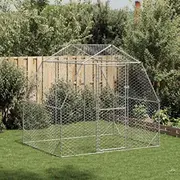 vidaXL vistu kūts 2,5X2X2,25 m, tērauds  4104029 8721158629944