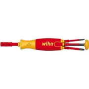 Wiha Schraubendreher mit Bit Magazin Liftup electric Rot/Gelb, 7-Teilig  38611 4010995386115