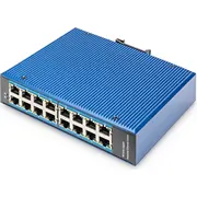 Digitus Switch Ind. 16-Port Gigabit  Unmanaged blau Dn-651129 4016032478089 85176200
