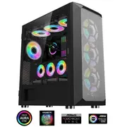 1Stcool Middletower Wind Storm Black, E-Atx, Usb3.0  set 4X Argb fan Ml-Wstorm-B-Argb 8594192891147