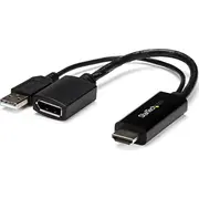 Adapteris Av Startech Hdmi - Displayport  Usb-A Black Hd2Dp