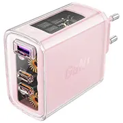 Lādētājs Acefast A45 1X Usb-A 2X Usb-C 3.6 A Cherry blossom  6974316282082