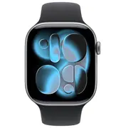 Apple Watch S11 Aluminium Cellular 46Mm Space Grau Sportband Black S/M  Mfc94Zr/A 195950630800
