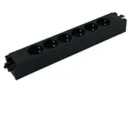 Bachmann Steckdosenleiste Step Base 6-Fach, Black  906.12640 4057298143779