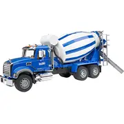 Bruder Mack Granīta betona maisītāja kravas automašīna Blue/White  02814 4001702028145
