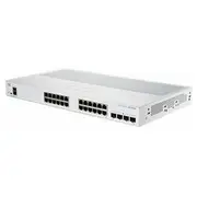 Cisco slēdzis Cbs250-24T-4X, 24Xgbe Rj45, 4X10Gbe Sfp, bez ventilatora - Refresh  Cbs250-24T-4X-Eu-Rf 889728493949