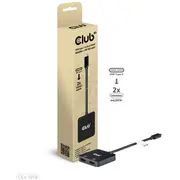 Club3D Mst-Hub Usb 3.2 Typ C  2X Hdmi 4K60Hz 100W Pd St/Bu retail Csv-1558 8719214472979 84733020