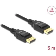 Delock Displayport Kabel Dp - St/St 5.00M Black  82425 4043619824250 85444290