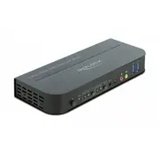 Delock Hdmi Kvm Switch 4K 60 Hz mit Usb 3.0 und Audio Black  11481 4043619114818