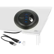 Delock Tisch-Hub 4X Usb 3.0 60Mm  62868 4043619628681
