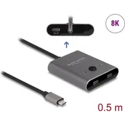Delock Usb 10 Gbps Type-C Switch 2 auf 1 bidirektional 8K  11500 4043619115006