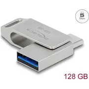 Delock Usb 3.2 Gen 1 Usb-C  Typ-A Speicherstick 128 Gb - Metallgehäuse 54076 4043619540761