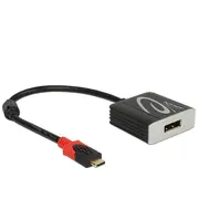 Delock Usb Adapter, Usb-C Stecker  Displayport Buchse Black, 20Cm, Dp Alt Mode 63312 4043619633128