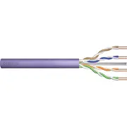 Digitus Instalācijas telekomunikāciju kabelis kat.6, U/Utp, Dca, vads, Awg 23/1, Lsoh, 305M, violetā, kartons  Dk-1614-Vh-305 4016032435785