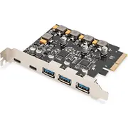 Digitus Pci Expr. Card Usb 3.1 Gen2, 2X Usb-C 3X Usb-A  Ds-30222 4016032485810 85299030
