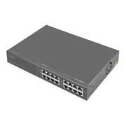 Slēdzis Digitus 8 portu Gigabit Poe  250W injektors Black Dn-95118 4016032495338