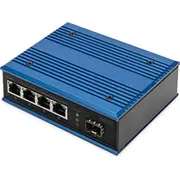 Digitus Switch Ind. 4-Port  Gigabit 30W Poe Unmanaged blau Dn-651135 4016032486053 85299030