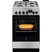 Elektriskā plīts Electrolux 500 Surroundcook 57 L platums 50 cm nerūsējošā tērauda ar gāzes virsmu  Lkk540232X 7333394025834