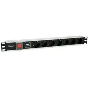 Equip 19 Steckdosenleiste 7XschukoSwitch-St.90Üss  Alu. 333309 4015867227367 85444290