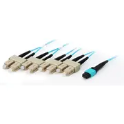Equip Patchkabel Mtp-Sc  7.00M 8Faser M/M Om4 türkis Polybeutel 25557407 4015867192696 85447000
