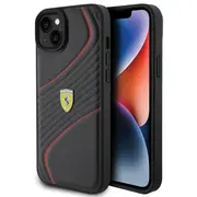 Ferrari Twist Metal Logo Back Case Aizsargapvalks Priekš Apple iPhone 15 Plus  Fehcp15Mptwk 3666339171001