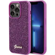 Guess Pu Disco Script Metal Case Aizsargapvalks Priekš Apple iPhone 15 Pro  Guhcp15Lpmsdgsf 3666339173739
