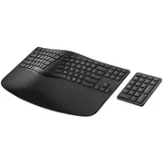 Hp 960 - Tastatur-Und-Tastenfeld-Set kompakte Größe, 2-Zonen-Layout, separater Ziffernblock, kurzer Tastenhub, Multi-Device kabellos Bluetooth Deutsch Schwarz 7E755AaAbd  197192177457 21249068