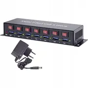 Usb centrmezgls 3.2 Gen 1 3.0 Renkforce Rf-3269622, 7 x  Ren1089874 4016138874013