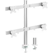 Inline Alumīnija galda stiprinājums monitoriem līdz 4 ekrāniem 32, 8Kg  23184B 4043718293407