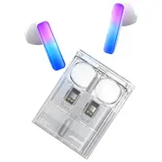 Joyroom Jr-Tc1 Icelens Series Bluetooth Led Bezvadu Austiņas  Jr-Tc1-Wht 6941237113634