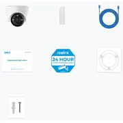 Ip kamera Reolink  4K drošības ar krāsainu nakts redzamību P434 Kupola 8 Mp 2.8-8Mm/F1.6 Ip66 H.265 Microsd, max. 256 Gb Pc833Ad4K01 6975253983971 Ciprlnkam0176