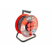 Kel pagarinātājs ar spoli Professional Line 40M H05Rr-F 3X1,5 4Xgs 16A Ip44 Black W-97056  5902273400851