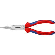 Knipex Flachrundzange 26 12 200 Rot/Blau, gezahnte Griffflächen  4003773023142
