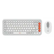 Klawiatura  mysz Logitech Pop Icon Combo biała 920-013141 5099206127739