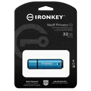 Pendrive Kingston Ironkey Vault Privacy 50, 32 Gb  Ikvp50/32Gb 0740617329056