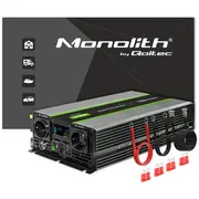 Qoltec Monolith  3000W 6000W 24V na 230V Czysty Sinus Lcd 51923 5901878519234 20865657287