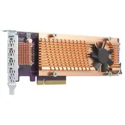 Kontrolieris Qnap Pcie 3.0 x8 - 4X M.2 Nvme Qm2 Qm2-4P-384  4713213512944