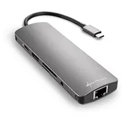 Sharkoon Usb 3.0 Type C Combo Adapter Dunkelgray  4044951026739