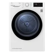 Veļas žāvētājs Lg Dryer Machine Rh80V3Av6N Energoefektivitātes klase A, Priekšējā ielāde, 8 kg, Led, Dziļums 69 cm, Wi-Fi, White  8806091610140