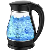 Tējkanna Adler  Kettle Ad 1274 Standard, Plastic, glass, Black/ transparent, 2200 W, 360 rotational base, 1.7 L Black 5902934830973