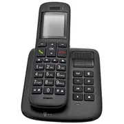 Telekom Sinus A32 Großtastenschnurlostelefon mit Anrufbeantworter ebenholz  40863131 4897027122862