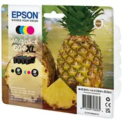 Tintes kasete Epson 604Xl Multipack - 4 gab. Xl Black, Yellow, Cyan, Magenta oriģināls blisteris ar Rf / skaņas trauksmes signālu tintes Expression Home Xp-2200, 2205, 3200, 3205, 4200, 4205, Workforce Wf-2910, 2930, 2935, 2950  C13T10H64020 8715946708072