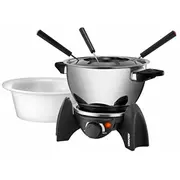 Elektriskā fondī pannas Unold 0,8L 6 personām no nerūsējošā tērauda Black 48615  4011689486159 156237