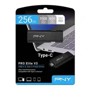 Usb zibatmiņa 256Gb Pny Pro Elite V3 3.2 Type-C mazumtirdzniecībā  P-Fd256Prov3C-Ge 0751492792972 85235110