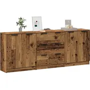 vidaXL Kumodes 3 gab. no veca koka 60X30X70 cm  3329225 8721158761194