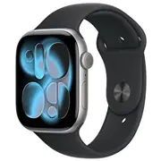 Viedpulkstenis Apple Watch 11 Gps  Cellular 46Mm Space Grey Alu sporta siksniņa S/M Black Mfc94Et/A 0195950476507