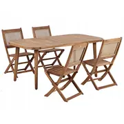 Āra mēbeļu komplekts Paraggi 4 personām Sertificēts akācijas koks Dark brown  517406 Bel 4255664881960