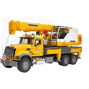 Bruder Mack Granite Liebherr krāna kravas automašīna Yellow/Grey  02818 4001702028183
